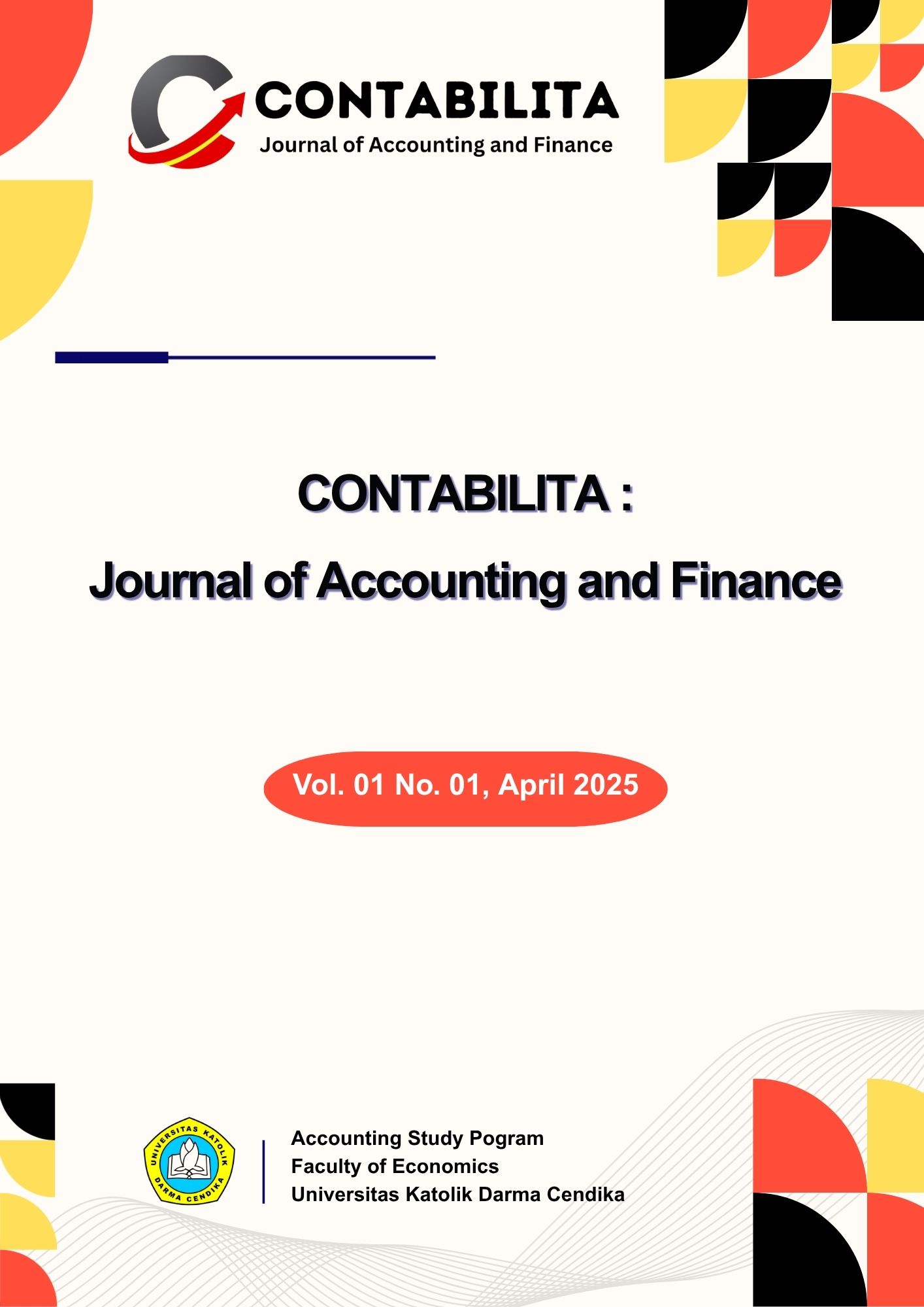					View Vol. 1 No. 1 (2025): Contabilita: Journal of Accounting and Finance
				