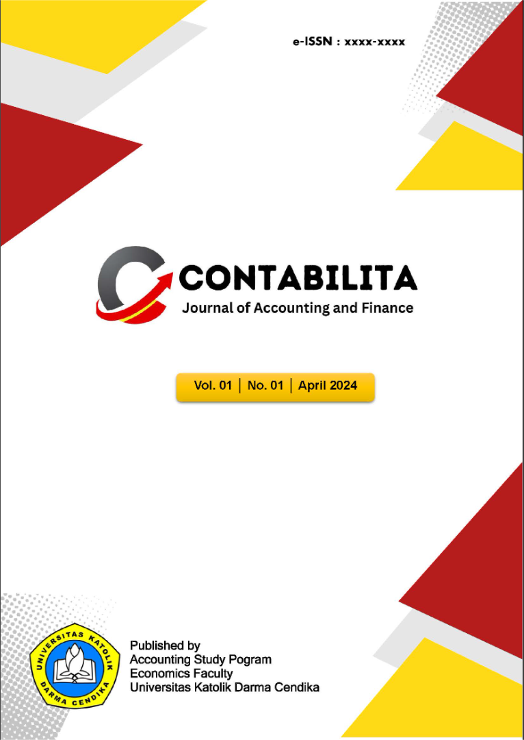 					View Vol. 1 No. 1 (2025): Contabilita: Journal of Accounting and Finance
				